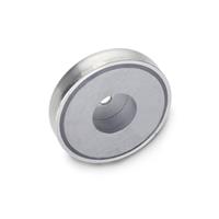 GN 50.45 Stainless Steel Retaining Magnet Disc Shaped with Bore